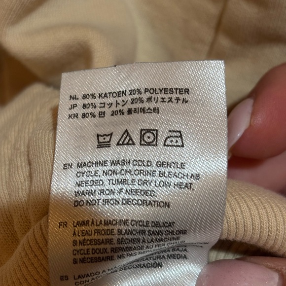 BRIXTON Freebird Women's Beige Graphic Hoodie XS Sweatshirt Eagle See Descript - Picture 7 of 11